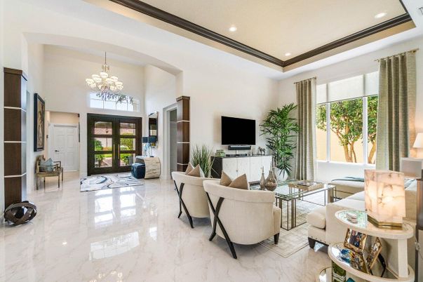 Chandelier, Interior, Living room, Marble, Recessed Lighting