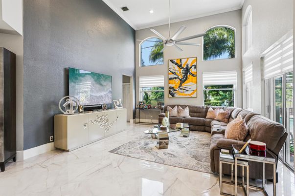 Interior, Living room, Marble, Recessed Lighting