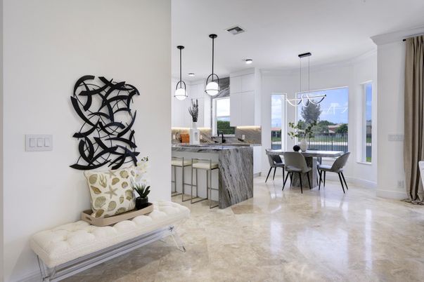 Dining room, Interior, Kitchen, Pendant Lights, Recessed Lighting