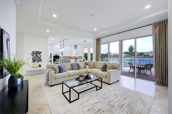 Interior, Kitchen, Living room, Pendant Lights, Recessed Lighting, Stainless Steel Appliances, Water