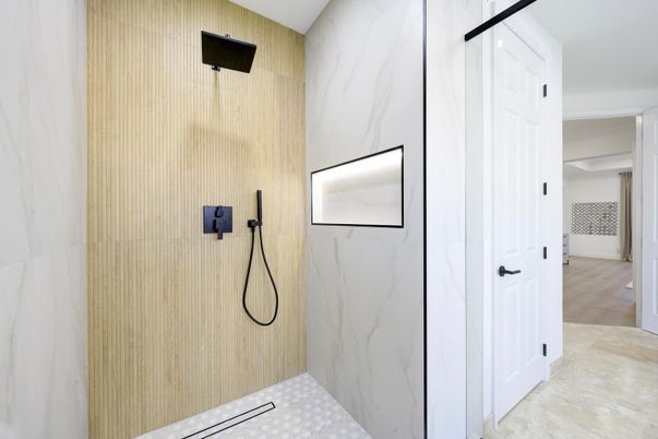 Bathroom, Interior, Marble Walls