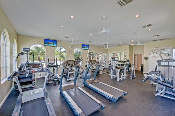 Fitness Equipment, Gym, Interior, Recessed Lighting