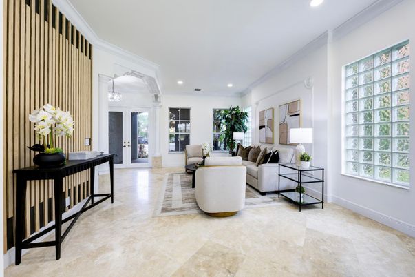 Interior, Living room, Recessed Lighting