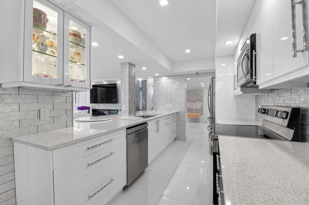 Interior, Kitchen, Recessed Lighting, Stainless Steel Appliances
