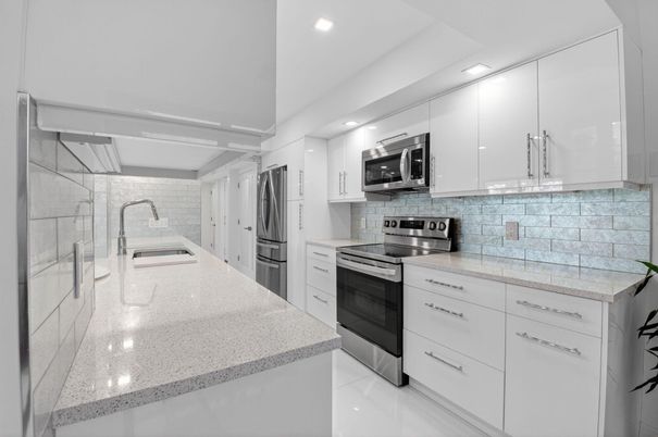Interior, Kitchen, Recessed Lighting, Stainless Steel Appliances