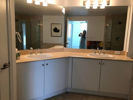 Bathroom, Dual Sink Vanities, Glass Shower, Interior