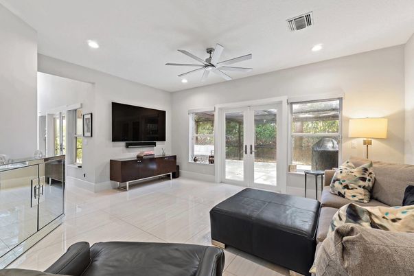 Interior, Living room, Recessed Lighting