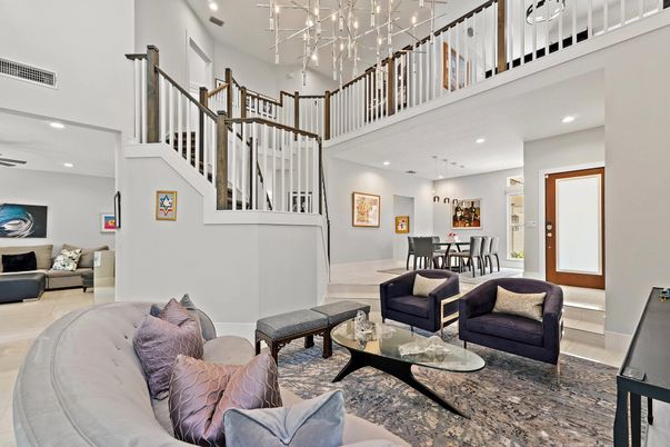 Dining room, Interior, Living room, Pendant Lights, Recessed Lighting