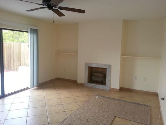Empty room, Fireplace, Interior