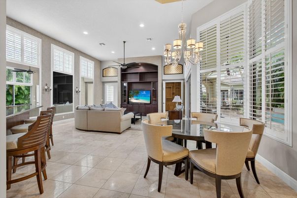 Chandelier, Dining room, Interior, Living room, Recessed Lighting