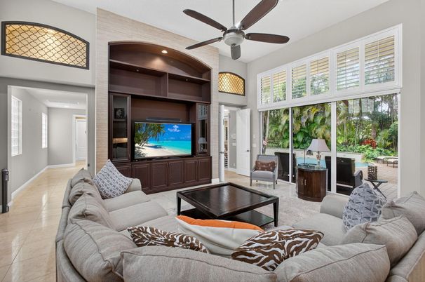 Interior, Living room, Recessed Lighting