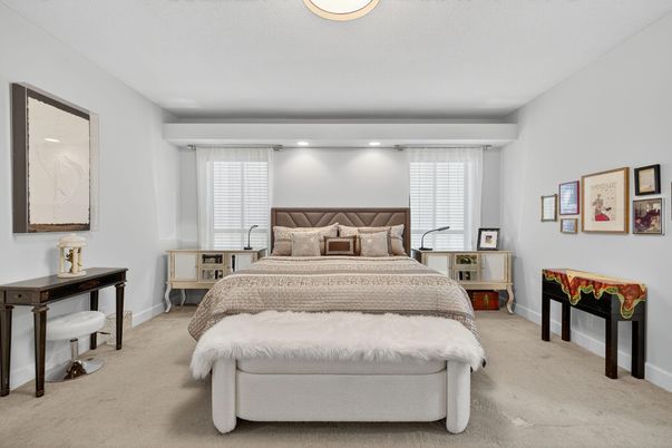Bedroom, Interior, Recessed Lighting