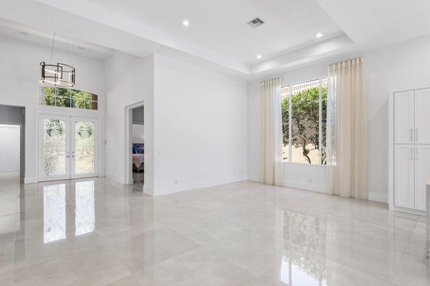 Empty room, Interior, Pendant Lights, Recessed Lighting