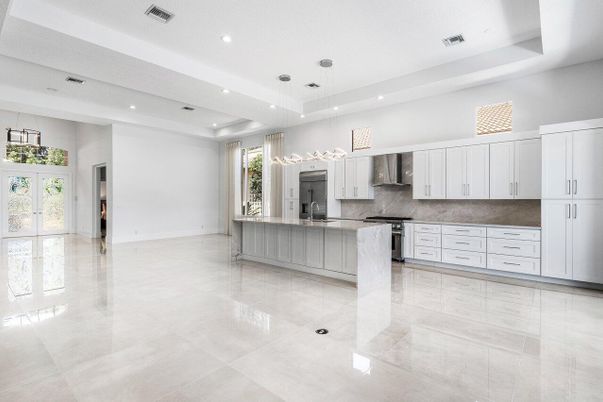 Interior, Kitchen, Pendant Lights, Recessed Lighting, Stainless Steel Appliances
