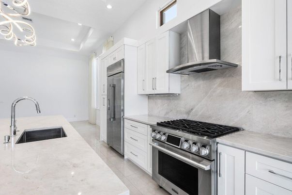 Interior, Kitchen, Recessed Lighting, Stainless Steel Appliances