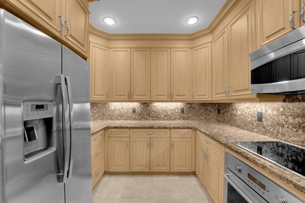 Interior, Kitchen, Recessed Lighting, Stainless Steel Appliances
