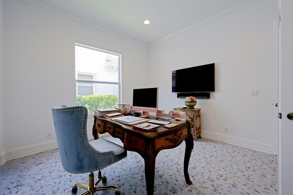 Home Office, Interior, Recessed Lighting