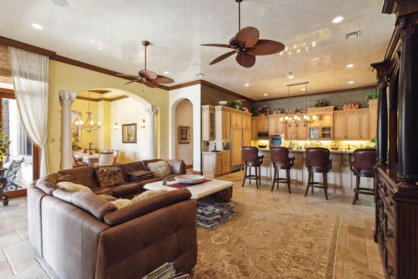 Chandelier, Dining room, Interior, Kitchen, Living room, Pendant Lights, Recessed Lighting