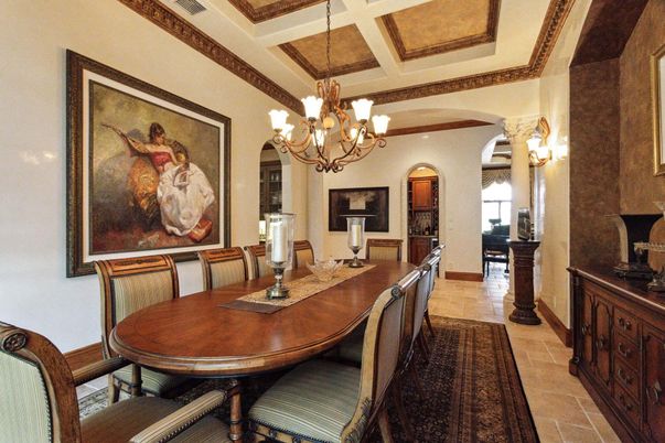 Chandelier, Dining room, Interior