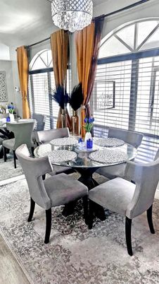 Dining room, Interior, Wood Texture Flooring