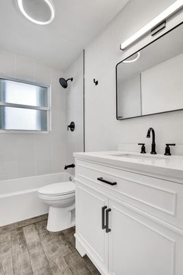 Bathroom, Interior, Wood Texture Flooring