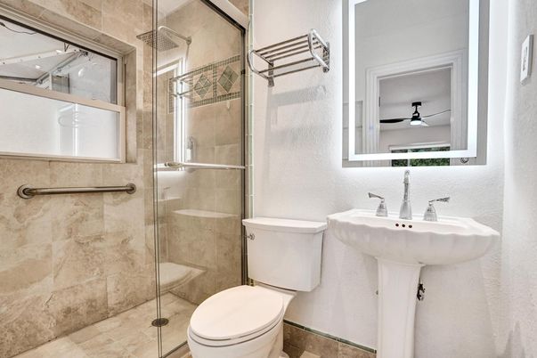 Bathroom, Glass Shower, Interior