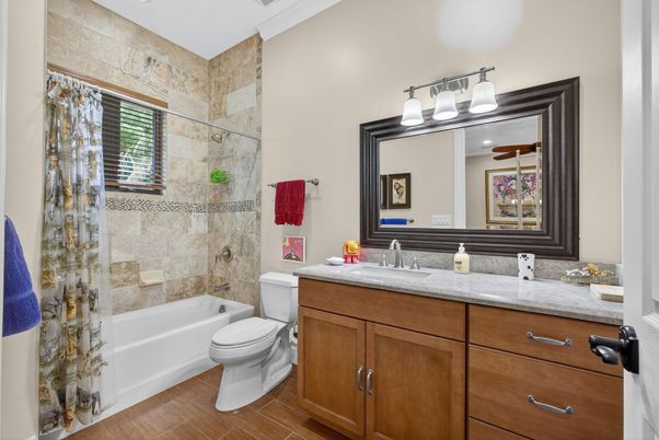 Bathroom, Interior, Wood Texture Flooring