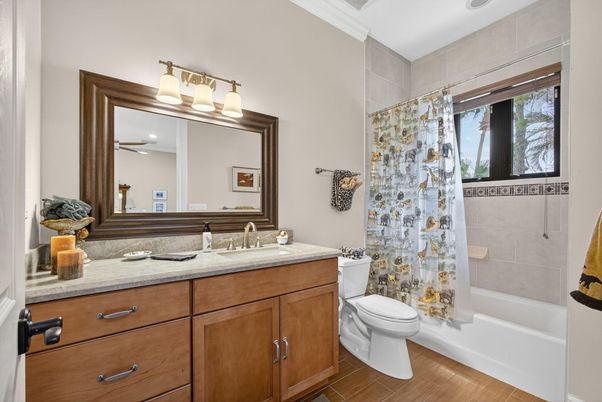 Bathroom, Interior, Wood Texture Flooring