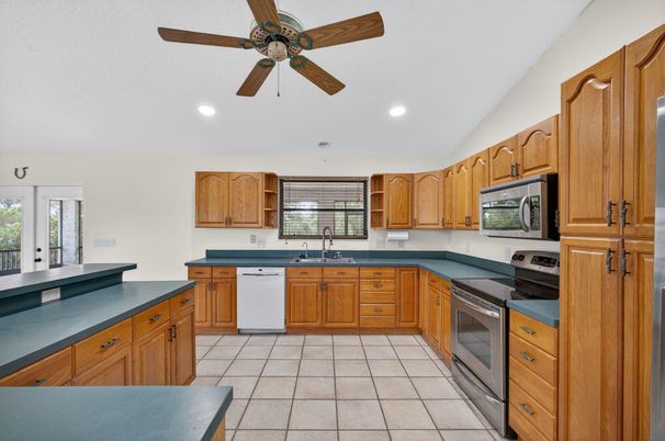 Interior, Kitchen, Recessed Lighting, Stainless Steel Appliances