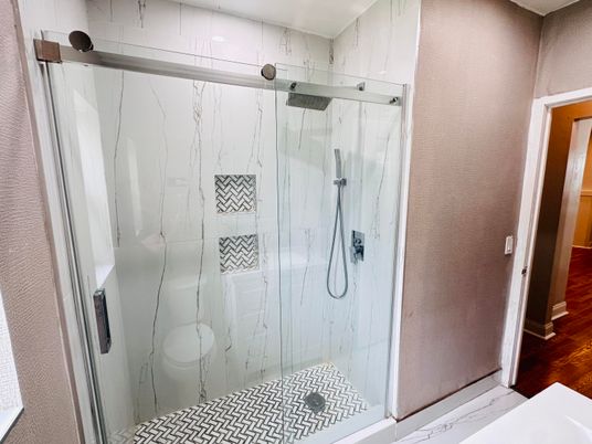 Bathroom, Glass Shower, Interior