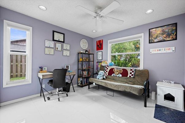Home Office, Interior, Recessed Lighting