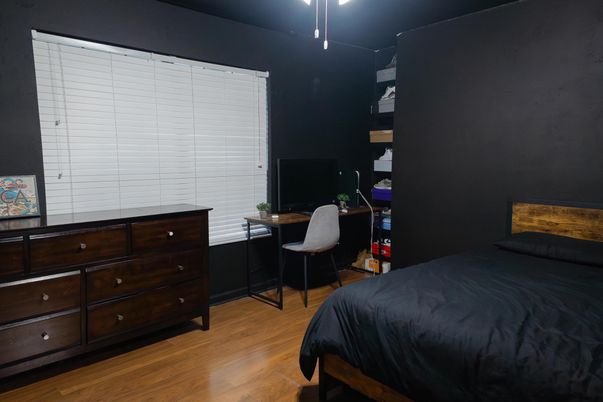 Bedroom, Home Office, Interior, Wood Texture Flooring