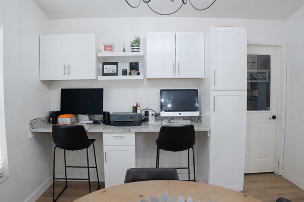 Home Office, Interior, Wood Texture Flooring