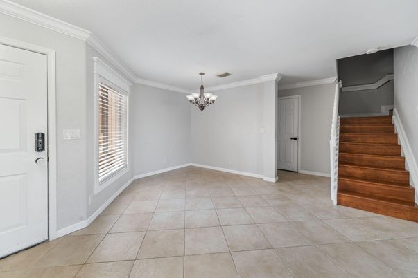 Chandelier, Empty room, Interior