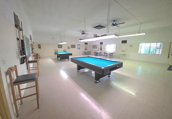 Billiard Table, Game Room, Interior, Pendant Lights