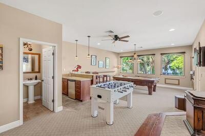Billiard Table, Chandelier, Game Room, Interior, Pendant Lights, Recessed Lighting