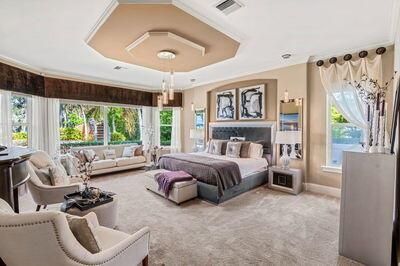 Bedroom, Fireplace, Interior, Living room, Recessed Lighting