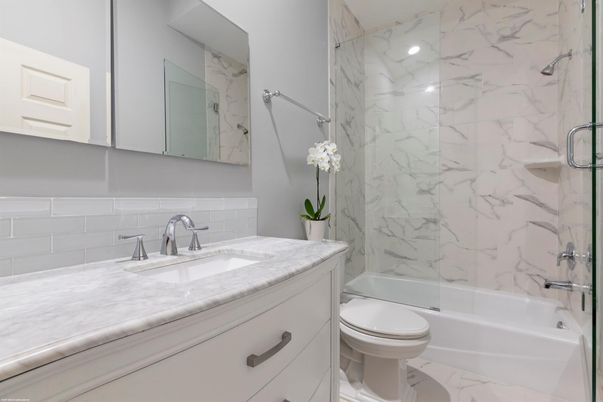 Bathroom, Glass Shower, Interior, Marble, Marble Walls