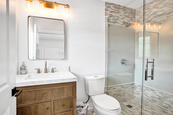 Bathroom, Glass Shower, Interior