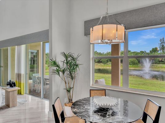 Dining room, Interior, Pendant Lights, Water