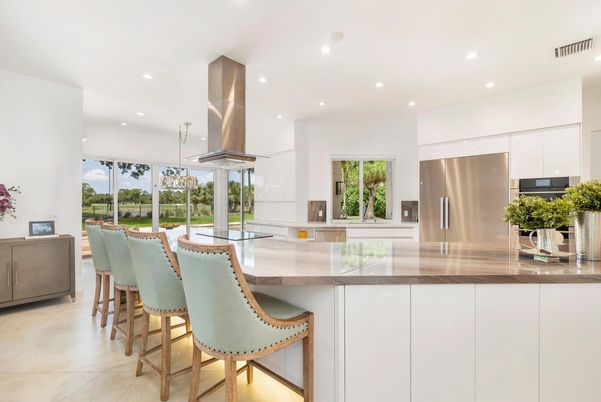 Interior, Kitchen, Pendant Lights, Recessed Lighting, Stainless Steel Appliances