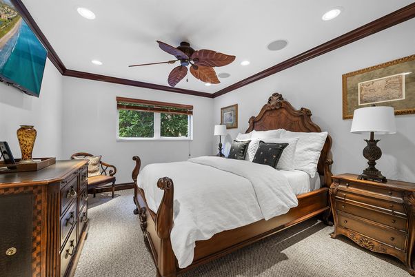 Bedroom, Interior, Recessed Lighting
