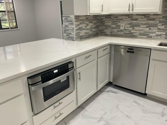 Interior, Kitchen, Marble, Stainless Steel Appliances