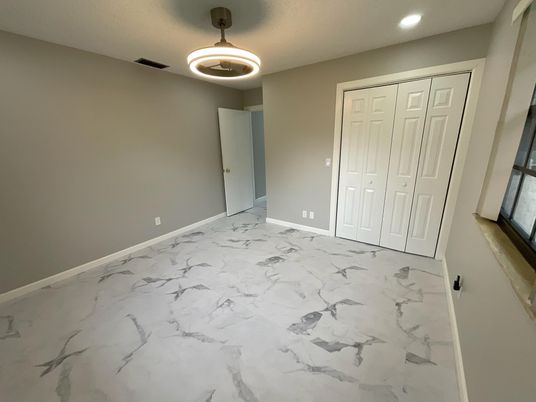 Empty room, Interior, Marble, Pendant Lights, Recessed Lighting
