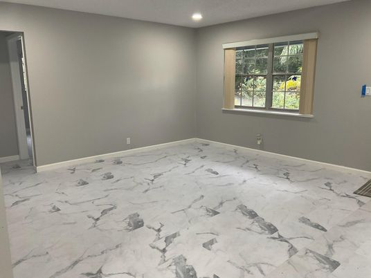Empty room, Interior, Marble, Recessed Lighting