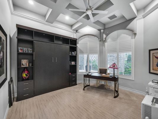 Home Office, Interior, Recessed Lighting