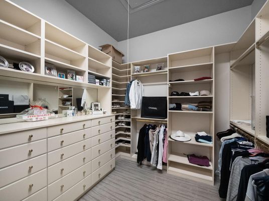 Interior, Walk-in Closets, Wood Texture Flooring