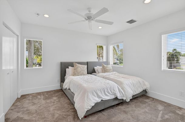 Bedroom, Interior, Recessed Lighting