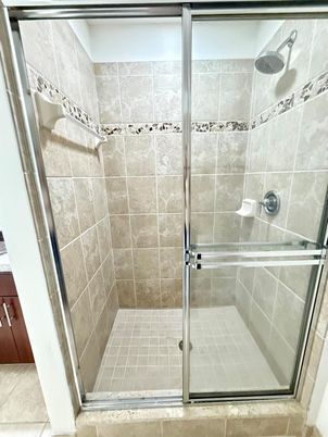 Bathroom, Glass Shower, Interior