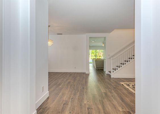 Chandelier, Interior, Recessed Lighting, Wood Texture Flooring